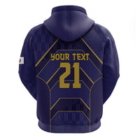 Japan Pacific Rugby 2022-23 Custom Hoodie Blue Sakura Japanese Wave Pattern