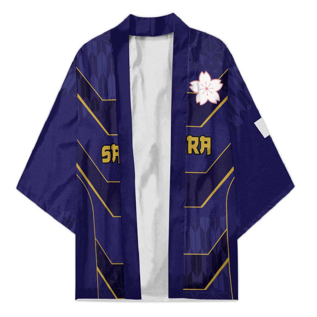 Japan Pacific Rugby 2022-23 Custom Kimono Blue Sakura Japanese Wave Pattern - Polynesian Pride