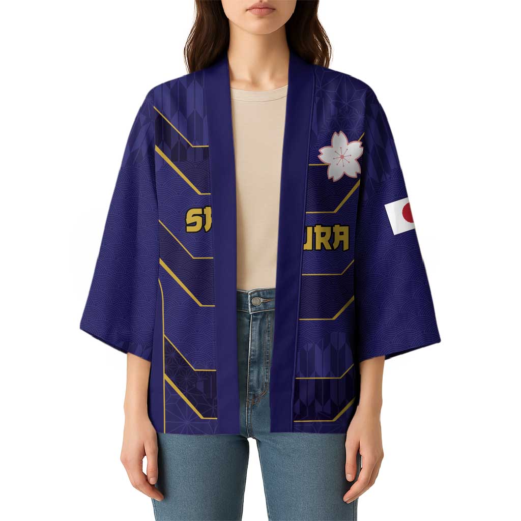 Japan Pacific Rugby 2022-23 Custom Kimono Blue Sakura Japanese Wave Pattern - Polynesian Pride