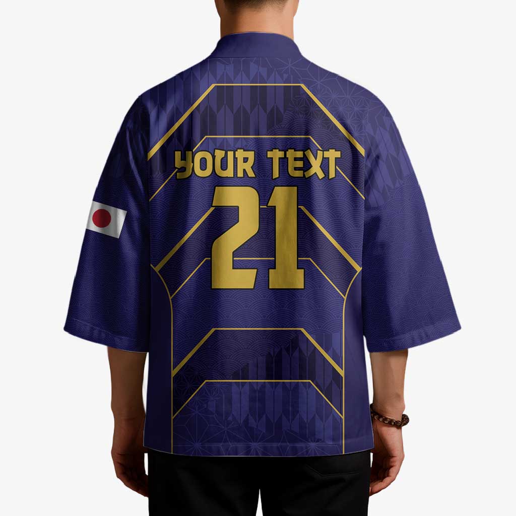 Japan Pacific Rugby 2022-23 Custom Kimono Blue Sakura Japanese Wave Pattern - Polynesian Pride