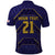 Japan Pacific Rugby 2022-23 Custom Polo Shirt Blue Sakura Japanese Wave Pattern