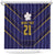 Japan Pacific Rugby 2022-23 Custom Shower Curtain Blue Sakura Japanese Wave Pattern