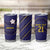Japan Pacific Rugby 2022-23 Custom Tumbler Cup Blue Sakura Japanese Wave Pattern