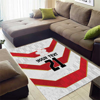 Japan Pacific Rugby 2022-23 Custom Area Rug Red Sakura Japanese Wave Pattern