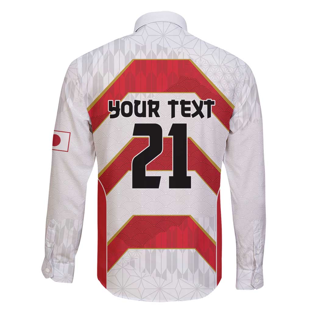 Japan Pacific Rugby 2022-23 Custom Family Matching Long Sleeve Bodycon Dress and Hawaiian Shirt Red Sakura Japanese Wave Pattern LT9 - Polynesian Pride