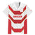 Japan Pacific Rugby 2022-23 Custom Family Matching Mermaid Dress and Hawaiian Shirt Red Sakura Japanese Wave Pattern