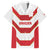 Japan Pacific Rugby 2022-23 Custom Family Matching Short Sleeve Bodycon Dress and Hawaiian Shirt Red Sakura Japanese Wave Pattern