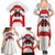 Japan Pacific Rugby 2022-23 Custom Family Matching Summer Maxi Dress and Hawaiian Shirt Red Sakura Japanese Wave Pattern