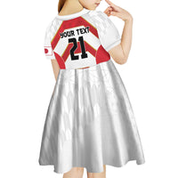 Japan Pacific Rugby 2022-23 Custom Kid Short Sleeve Dress Red Sakura Japanese Wave Pattern