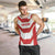 Japan Pacific Rugby 2022-23 Custom Men Tank Top Red Sakura Japanese Wave Pattern