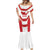 Japan Pacific Rugby 2022-23 Custom Mermaid Dress Red Sakura Japanese Wave Pattern