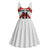Japan Pacific Rugby 2022-23 Custom Midi Dress Red Sakura Japanese Wave Pattern - Polynesian Pride