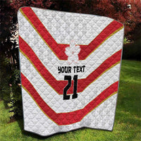 Japan Pacific Rugby 2022-23 Custom Quilt Red Sakura Japanese Wave Pattern LT9 - Polynesian Pride