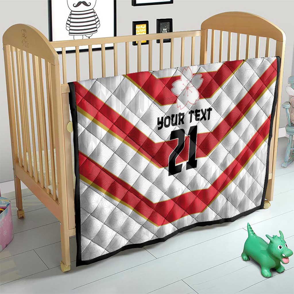 Japan Pacific Rugby 2022-23 Custom Quilt Red Sakura Japanese Wave Pattern LT9 - Polynesian Pride
