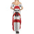 Japan Pacific Rugby 2022-23 Custom Summer Maxi Dress Red Sakura Japanese Wave Pattern