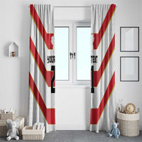 Japan Pacific Rugby 2022-23 Custom Window Curtain Red Sakura Japanese Wave Pattern