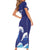 Japan Pacific Rugby Custom Family Matching Short Sleeve Bodycon Dress and Hawaiian Shirt Go Sakura Japanese Wave Pattern