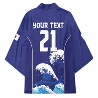 Japan Pacific Rugby Custom Kimono Go Sakura Japanese Wave Pattern - Polynesian Pride