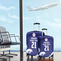Japan Pacific Rugby Custom Luggage Cover Go Sakura Japanese Wave Pattern LT9 - Polynesian Pride