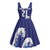 Japan Pacific Rugby Custom Midi Dress Go Sakura Japanese Wave Pattern - Polynesian Pride