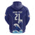 Japan Pacific Rugby Custom Zip Hoodie Go Sakura Japanese Wave Pattern