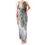 Japanese Samurai Warrior Family Matching Tank Maxi Dress and Hawaiian Shirt White Polynesian Tattoo Style