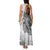 Japanese Samurai Warrior Family Matching Tank Maxi Dress and Hawaiian Shirt White Polynesian Tattoo Style