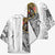 Japanese Samurai Warrior Kimono White Polynesian Tattoo Style - Polynesian Pride