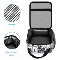 Japanese Samurai Warrior Lunch Bag White Polynesian Tattoo Style LT9 - Polynesian Pride