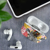 Japanese Samurai Warrior AirPods Case Colorful Polynesian Tattoo Style - Polynesian Pride