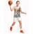 Japanese Samurai Warrior Basketball Jersey Colorful Polynesian Tattoo Style - Polynesian Pride