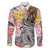 Japanese Samurai Warrior Family Matching Short Sleeve Bodycon Dress and Hawaiian Shirt Colorful Polynesian Tattoo Style