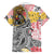 Japanese Samurai Warrior Family Matching Tank Maxi Dress and Hawaiian Shirt Colorful Polynesian Tattoo Style