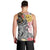 Japanese Samurai Warrior Men Tank Top Colorful Polynesian Tattoo Style