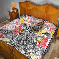 Japanese Samurai Warrior Quilt Colorful Polynesian Tattoo Style LT9 - Polynesian Pride