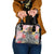 Japanese Samurai Warrior Shoulder Handbag Colorful Polynesian Tattoo Style