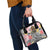 Japanese Samurai Warrior Shoulder Handbag Colorful Polynesian Tattoo Style