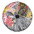 Japanese Samurai Warrior Spare Tire Cover Colorful Polynesian Tattoo Style