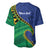 Solomon Islands Independence Day 1978 Personalised Baseball Jersey Polynesian Pattern with Flag Style