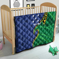 Solomon Islands Independence Day 1978 Personalised Quilt Polynesian Pattern with Flag Style