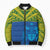 Solomon Islands Rugby Custom Bomber Puffer Jacket Simple Coat of arm Polynesian Pattern - Polynesian Pride