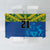 Solomon Islands Rugby Custom Tablecloth Simple Coat of arm Polynesian Pattern