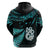 Custom Matariki New Zealand Hoodie Maori Manaia with Paua Shell Aqua LT9 - Polynesian Pride