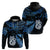 Custom Matariki New Zealand Hoodie Maori Manaia with Paua Shell Blue LT9 - Polynesian Pride