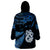 Custom Matariki New Zealand Wearable Blanket Hoodie Maori Manaia with Paua Shell - Blue LT9 - Polynesian Pride