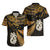 Maori Hawaiian Shirt Matariki Stars Manaia with Paua Shell - Gold LT9 - Polynesian Pride