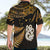 Maori Hawaiian Shirt Matariki Stars Manaia with Paua Shell - Gold LT9 - Polynesian Pride