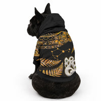 Matariki Stars Manaia with Paua Shell - Gold Pet Hoodie LT9 - Polynesian Pride