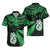 Maori Hawaiian Shirt Matariki Stars Manaia with Paua Shell - Green LT9 - Polynesian Pride