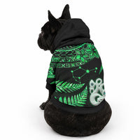 Matariki Stars Manaia with Paua Shell - Green Pet Hoodie LT9 - Polynesian Pride